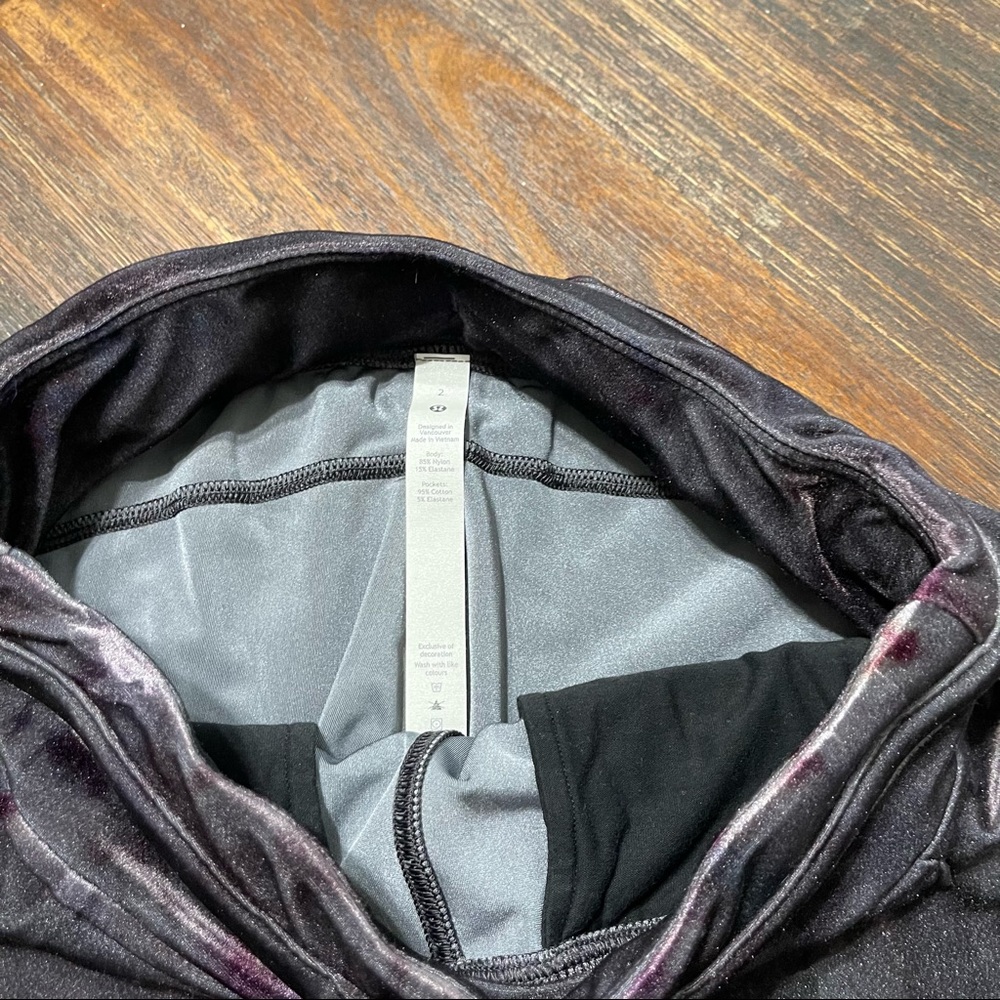 Lululemon Velvet Tie-Dye Jogger Crop - Interstellar Dark Grey Multi - Picture 5 of 7